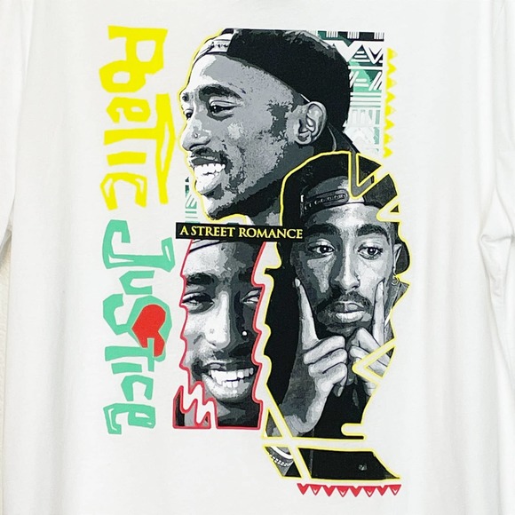 Hybrid Apparel Poetic Justice Short Sleeve T-Shirt White XL - Picture 5 of 5